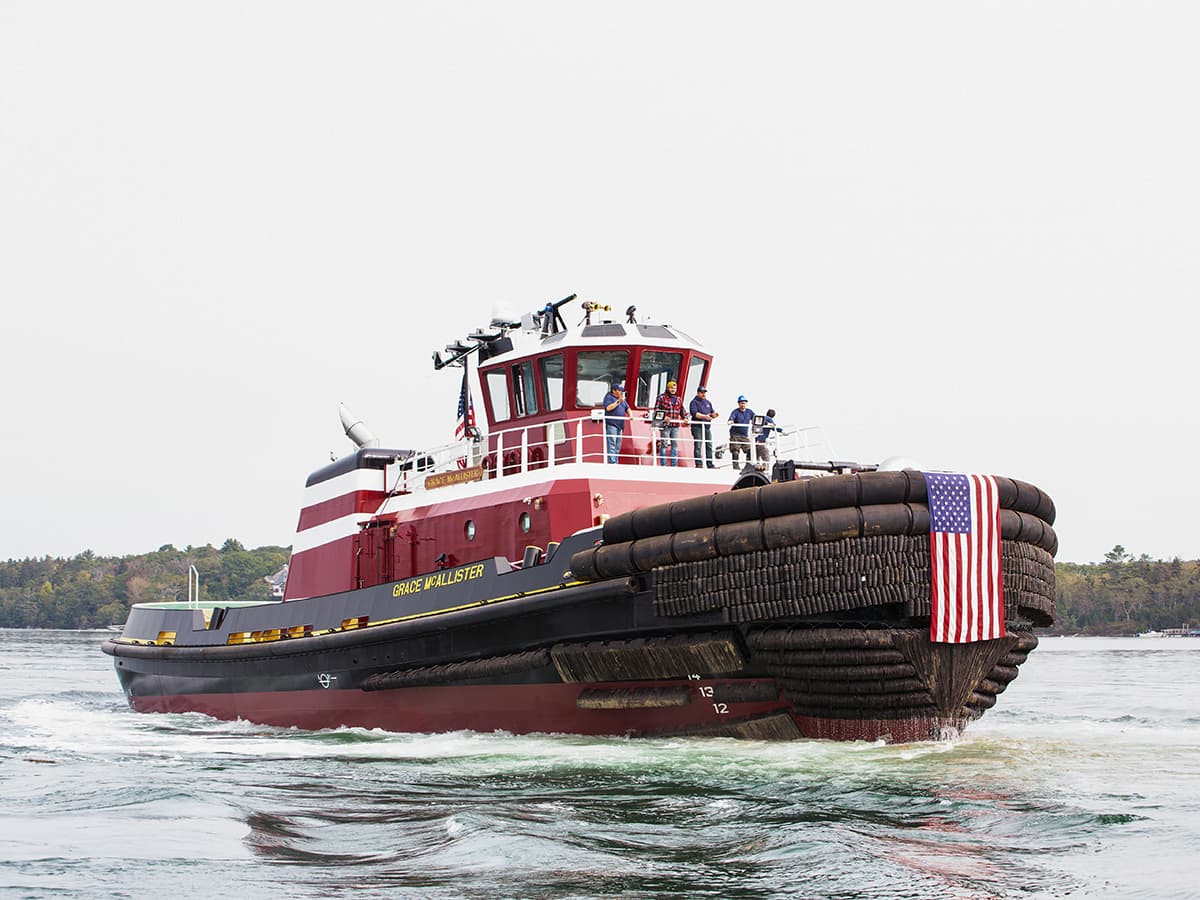 The newly launched Grace McAllister in Maine.